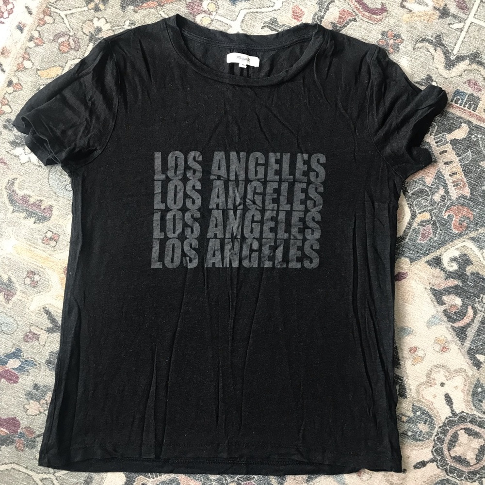 Madewell Los Angeles Graphic Linen Tee Size S